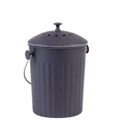 CASA Creola Black Deposito Para Abono Con Filtro Negro| Cubos De Basura