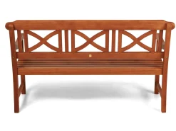 CASA Cros Banco Ancho Asiento: 131Cm| Bancos De Jardín