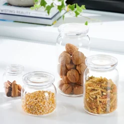 CASA Crystal Tarro De Cocina Con Tapa Transparente| Tarros
