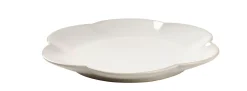 CASA Dahlia Flower Plato Blanco| Platos