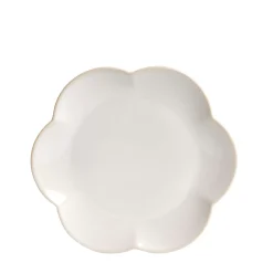 CASA Dahlia Flower Plato Blanco| Platos