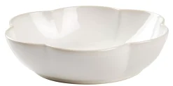 CASA Dahlia Flower Plato Hondo Blanco| Platos