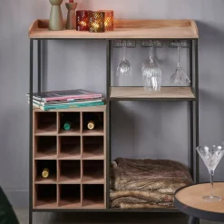CASA Damian Estanteria De Pared Negro| Estanterías