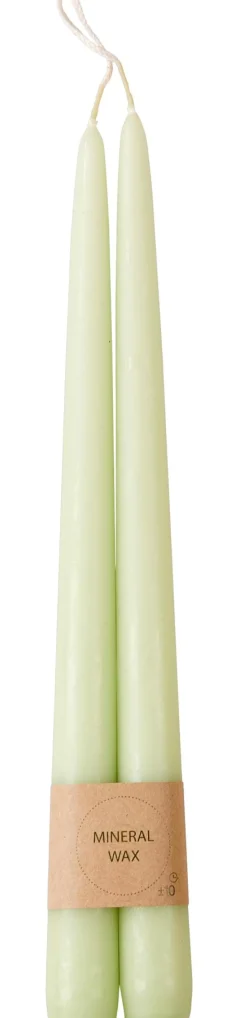 CASA Duo Velas Largas Juego De 2 Verde| Velas