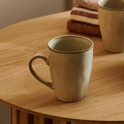 CASA Earth Marl Taza Con Asa Crema| Tacitas