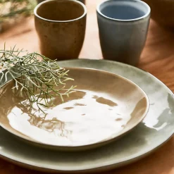 CASA Earth Sand Plato De Postre Marron Claro| Platos
