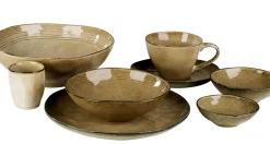 CASA Earth Sand Plato De Postre Marron Claro| Platos