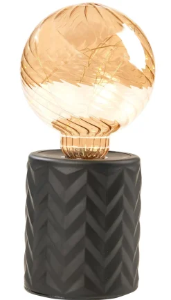 CASA Eden Lampara Decorativa Negro| Lamparas De Mesa
