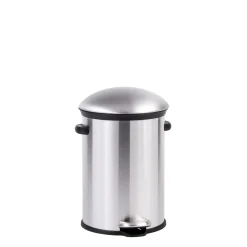 CASA Elegance Cubo Con Pedal 12L Plateado| Cubos De Basura