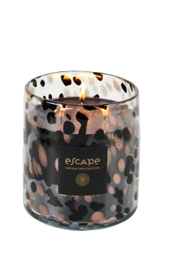CASA Escape Indian Inspiration Vela Perfumada Xl Negro, Cobrizo, Multicolor| Velas