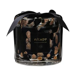 CASA Escape Indian Inspiration Vela Perfumada En Vaso Negro, Cobrizo, Multicolor| Velas