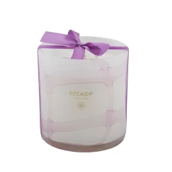 CASA Escape Purple Iris Vela Perfumada Xl En Vaso Morado Claro| Velas