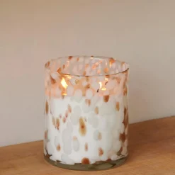 CASA Escape World Of Goa Vela Perfumada En Vaso Blanco, Dorado, Multicolor| Velas