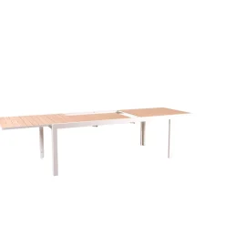 CASA Ethan Mesa Extensible Blanco, Natural| Mesas De Jardín