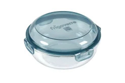 CASA Evolution Fuente Para Horno Con Tapa Gris, Transparente| Fuentes De Horno