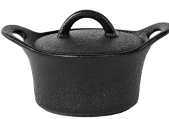 CASA Fero Cazuela Para Horno Con Tapa Negro| Fuentes De Horno