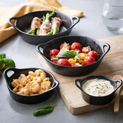 CASA Fero Fuente Para Horno Negro| Aperitivo Y Tapas