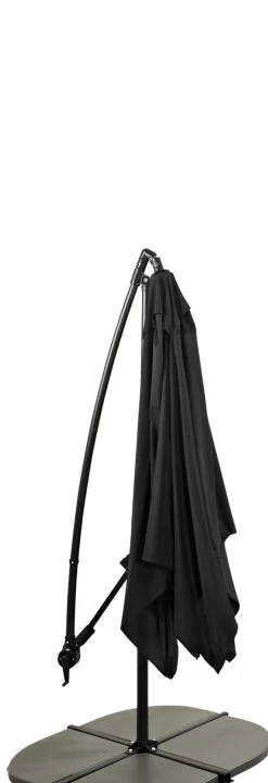 CASA Fiji Parasol Colgante Sin Pie Negro| Parasoles
