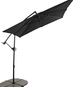 CASA Fiji Parasol Colgante Sin Pie Negro| Parasoles