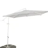 CASA Fiji Parasol Colgante Sin Pie Gris Claro| Parasoles