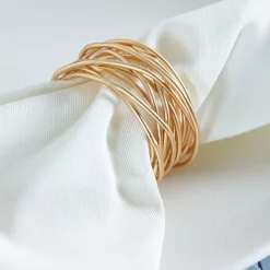 CASA Filly Anillo Servilleta Dorado| Anillos Para Servilletas