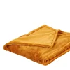 CASA Flanella Manta Amarillo Oscuro| Mantas