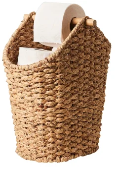 CASA Flores Soporte Rollos Wc Revistero Natural| Accesorios Water