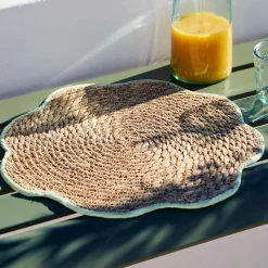 CASA Flower Mantel Individual Amarillo Amarillo| Manteles Individuales