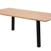CASA Formax Mesa De Jardín Con Patas Natural/Negro| Mesas De Jardín