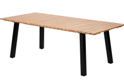 CASA Formax Mesa De Jardín Con Patas Natural/Negro| Mesas De Jardín