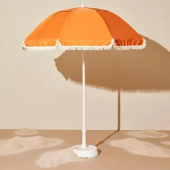 CASA Franja Parasol Sin Pie De Sombrilla Naranja| Parasoles