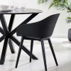 CASA Fray Sillas De Comedor Negro| Sillas De Jardín
