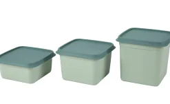 CASA Freezer Cajas Congeladoras Juego De 10 Menta, Verde Oscuro| Taperes
