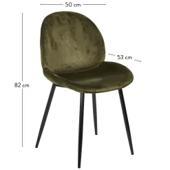 CASA Freyo Silla De Comedor Verde Oliva| Sillas De Comedor