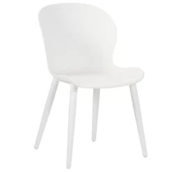 CASA Frida Silla De Concha Blanca| Sillas De Jardín