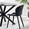 CASA Frida Sillas De Comedor Negro| Sillas De Jardín