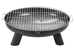 CASA Fuego Parrilla Para Barbacoa Plateado| Barbacoa