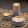 CASA Fuego Vela Led Solar Gris Claro| Velas Led
