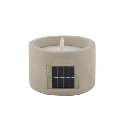 CASA Fuego Vela Led Solar Gris Claro| Velas Led