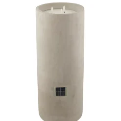 CASA Fuego Vela Led Solar Gris Claro| Velas Led