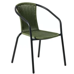 CASA Gerona Silla Apilable Caqui| Sillas De Jardín