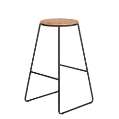CASA Giulia Taburete Negro, Natural| Taburetes De Bar