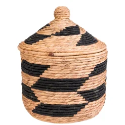 CASA Guatemala Cesta Negro, Natural| Cestas De Almacenaje