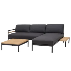 CASA Hanna Lounge Banco Negro| Conjuntos Lounge