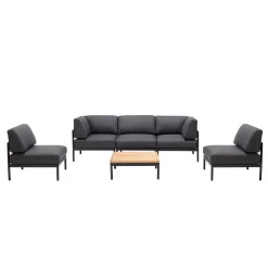 CASA Hanna Lounge Butaca Negro| Conjuntos Lounge