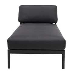 CASA Hanna Tumbona Lounge Negro| Conjuntos Lounge