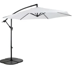 CASA Hawai Parasol Colgante Sin Pie Blanco| Parasoles