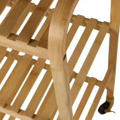 CASA Helge Estanteria Con Rueda Natural| Carritos