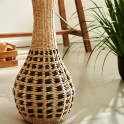 CASA Himalaya Florero Negro, Natural| Floreros