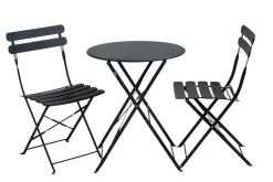 CASA Imperial Silla Plegable Negro| Sillas De Jardín